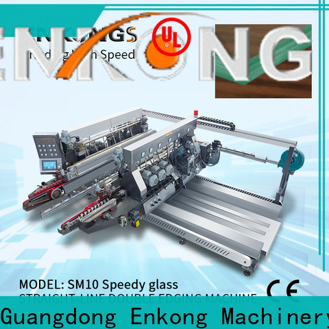Enkong SM 12/08 glass double edger for business for round edge processing