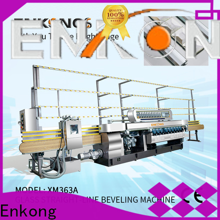 Latest glass beveling machine price 10 spindles company for polishing