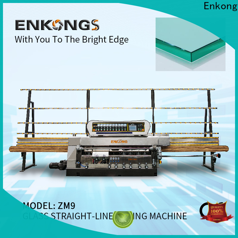 Enkong zm4y glass straight line edging machine supply for household appliances