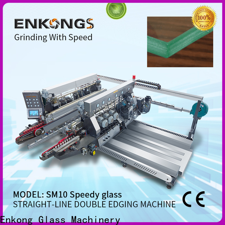 Enkong Best glass double edger manufacturers for round edge processing