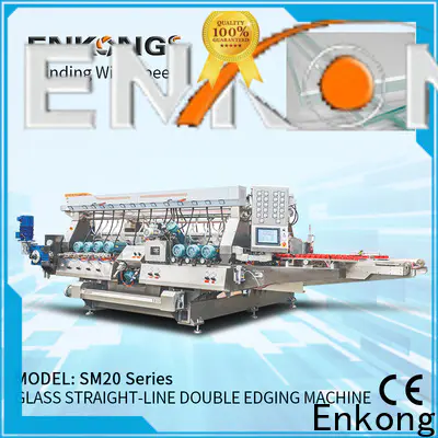 Enkong SYM08 glass double edger machine supply for photovoltaic panel processing