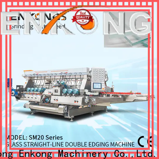 High-quality glass double edging machine SM 12/08 company for photovoltaic panel processing
