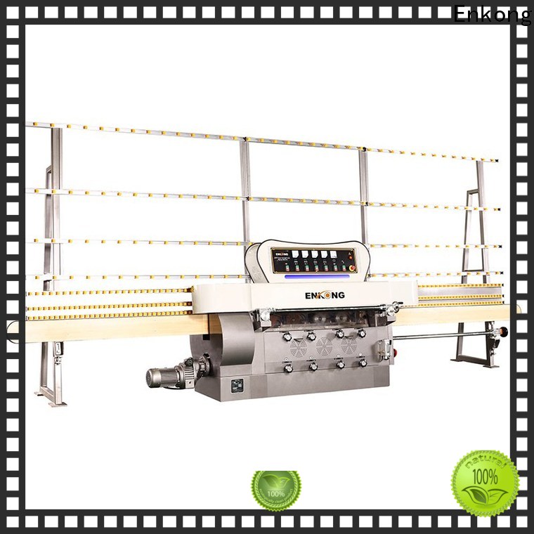 Enkong Top glass straight line edging machine price supply for round edge processing