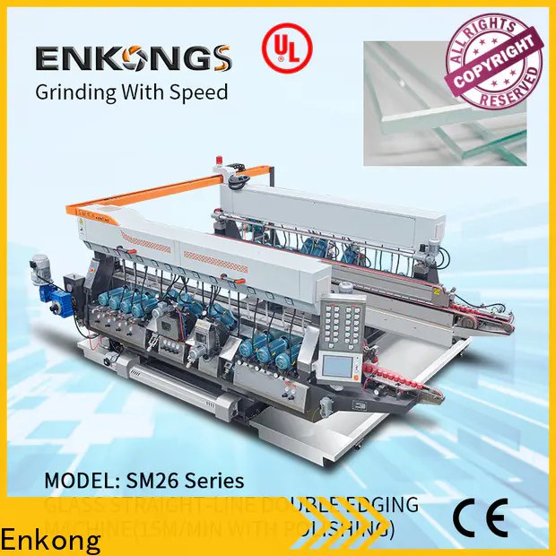 Enkong SM 26 glass double edging machine manufacturers for photovoltaic panel processing