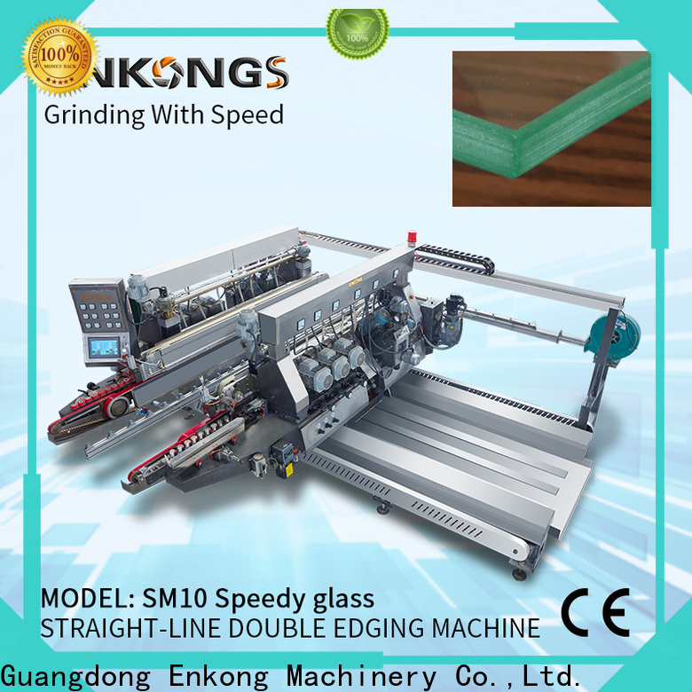 Enkong modularise design automatic glass cutting machine for business for round edge processing