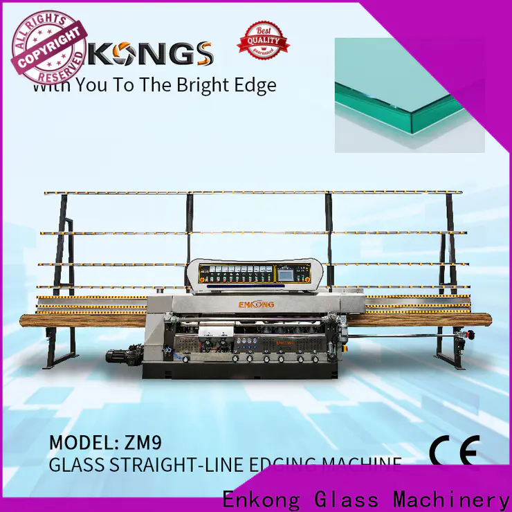 Enkong zm9 cnc glass cutting machine for sale for business for round edge processing
