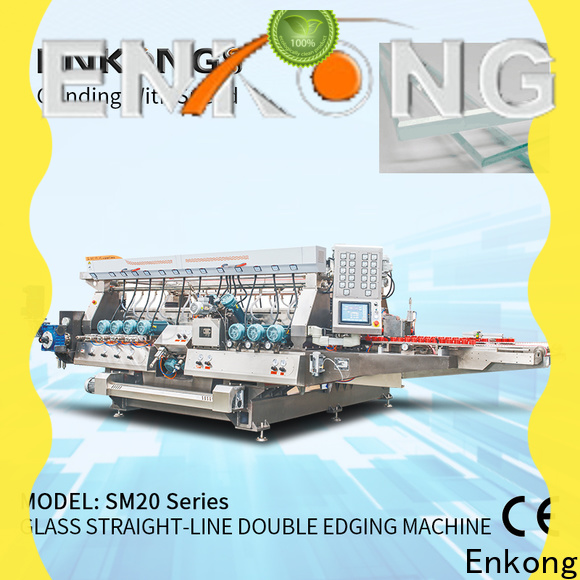 Enkong SYM08 glass double edger factory for photovoltaic panel processing