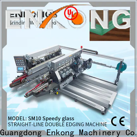 Enkong SM 22 double glass machine for business for round edge processing