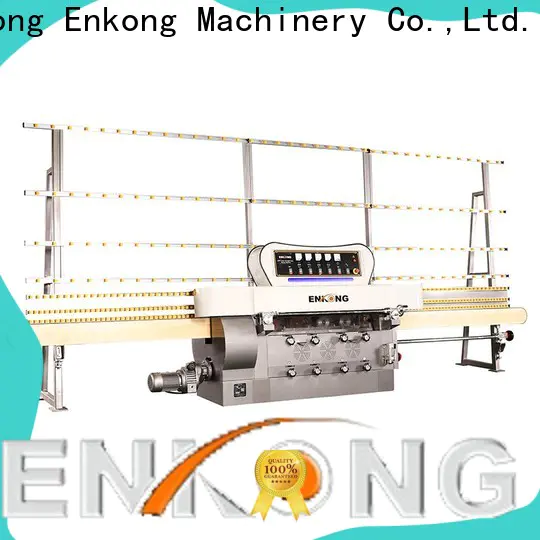 Enkong zm9 cnc glass cutting machine for sale company for round edge processing