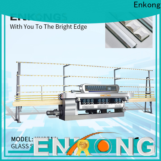 Enkong xm371 glass straight line beveling machine supply for glass processing