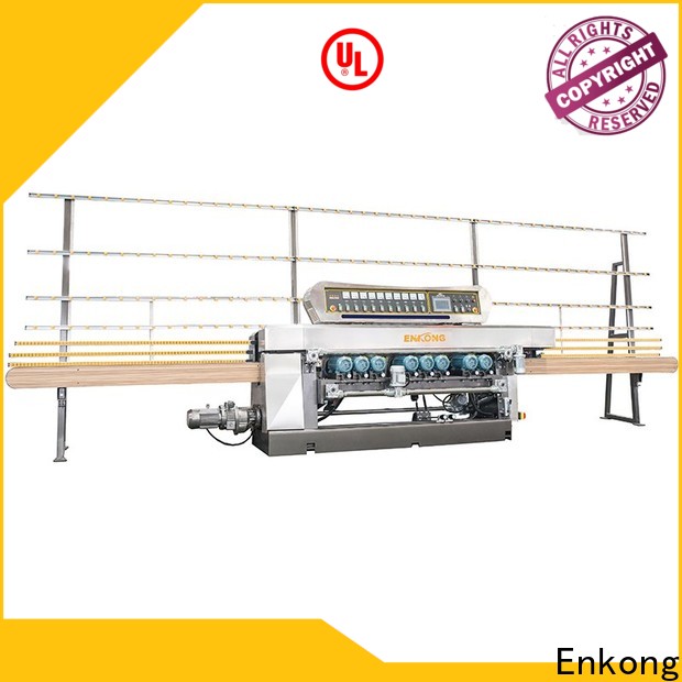 Enkong 10 spindles glass beveling machine for business for glass processing
