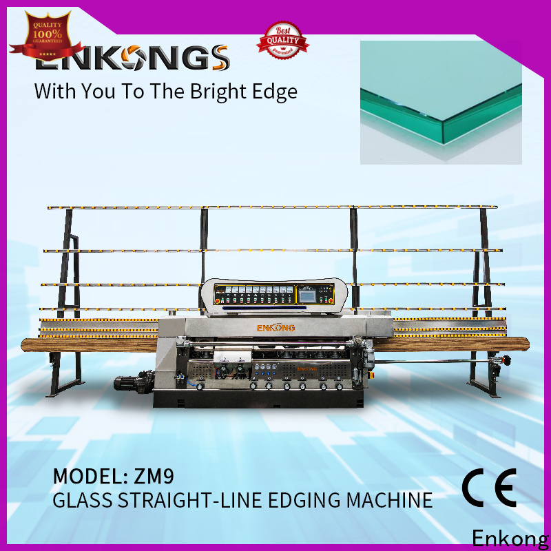 Enkong zm4y small glass edging machine for business for photovoltaic panel processing