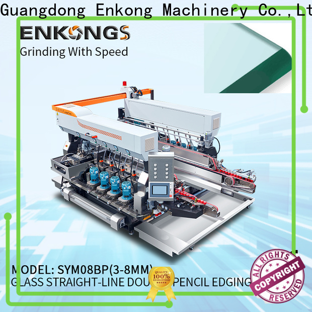 Enkong SYM08 automatic glass edge polishing machine company for photovoltaic panel processing