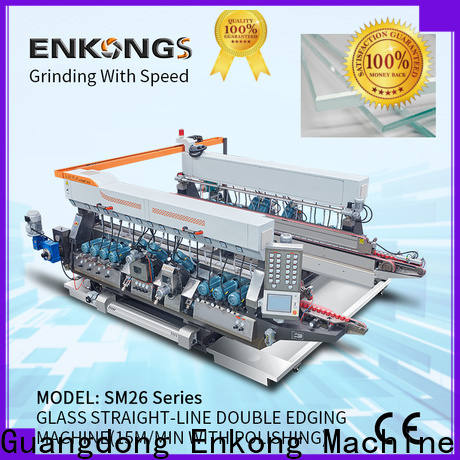 Enkong SYM08 glass double edger machine company for photovoltaic panel processing
