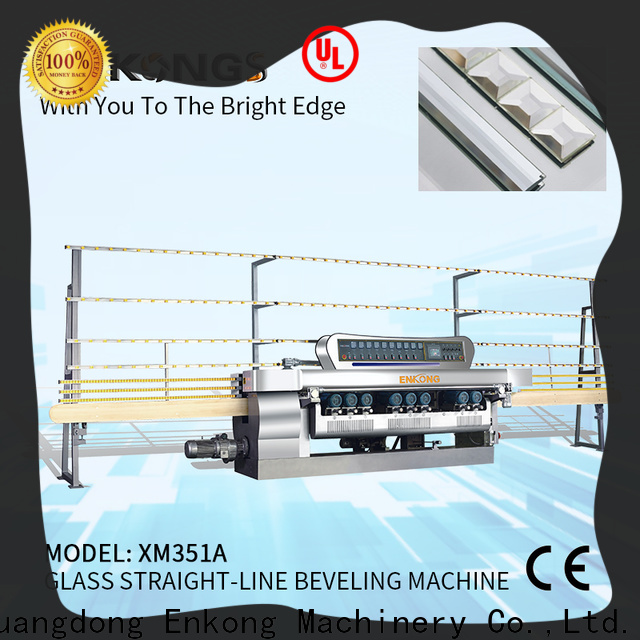 Enkong xm371 glass beveling machine for sale company for glass processing