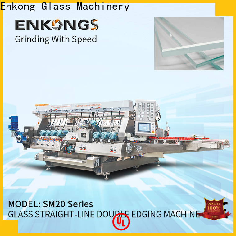 Enkong SM 22 glass double edging machine company for round edge processing
