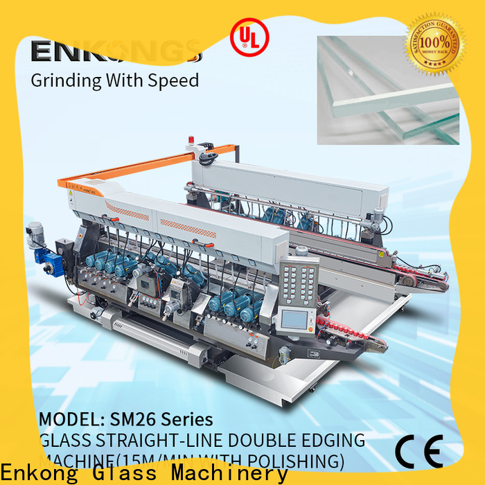 Enkong SM 12/08 small glass edge polishing machine factory for round edge processing
