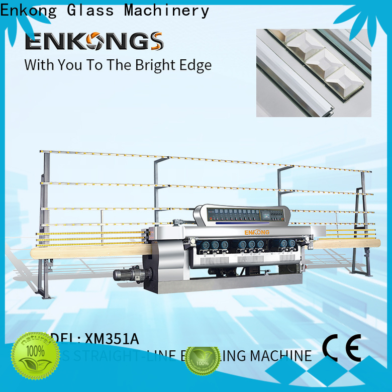 Enkong 10 spindles glass beveling machine for sale factory for glass processing