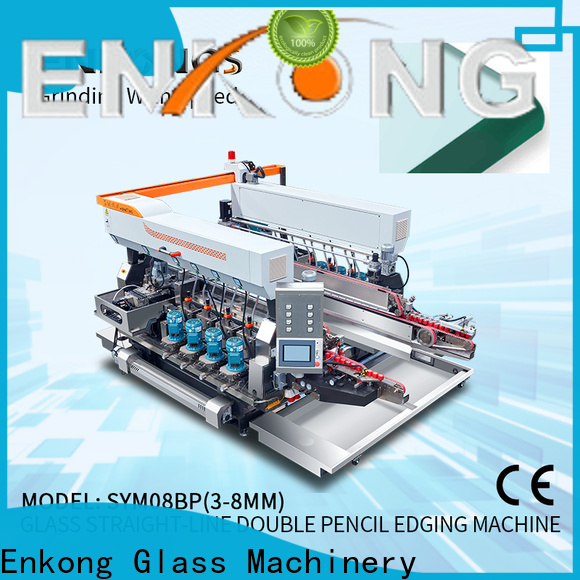 Enkong SYM08 automatic glass edge polishing machine factory for photovoltaic panel processing