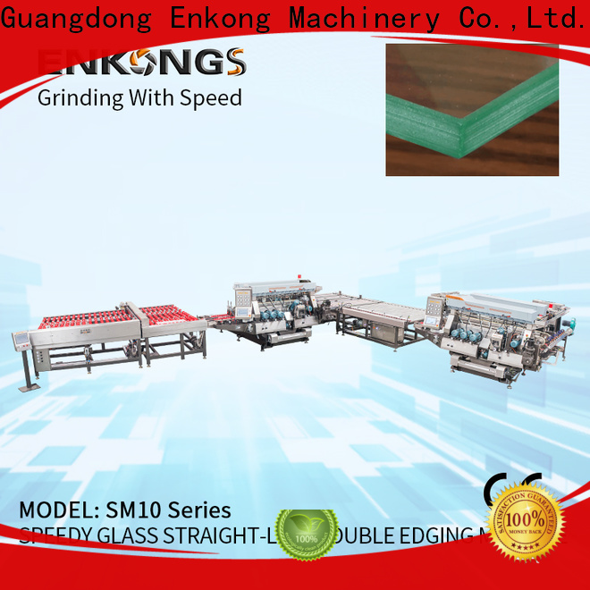 New glass double edging machine SYM08 factory for round edge processing