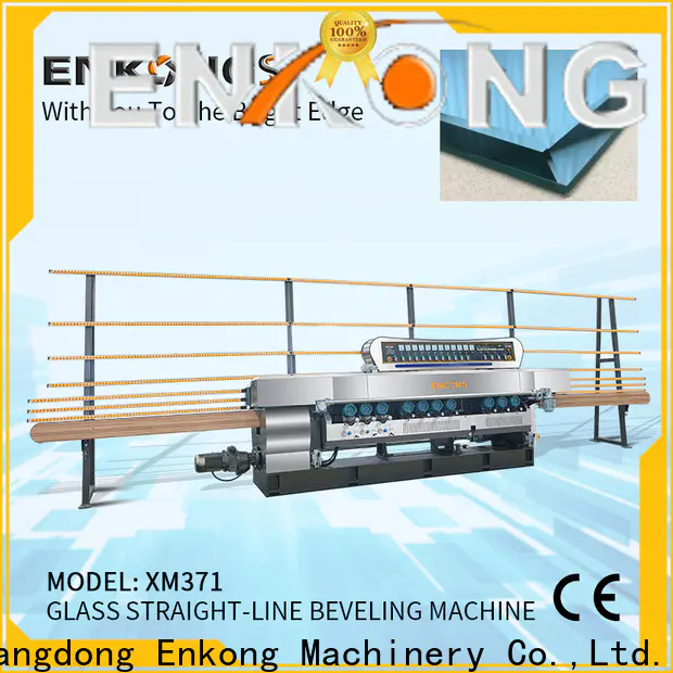Latest beveling machine for glass 10 spindles factory for polishing