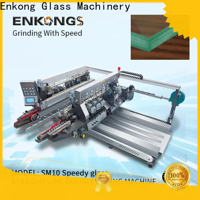 Enkong straight-line glass double edger machine manufacturers for photovoltaic panel processing