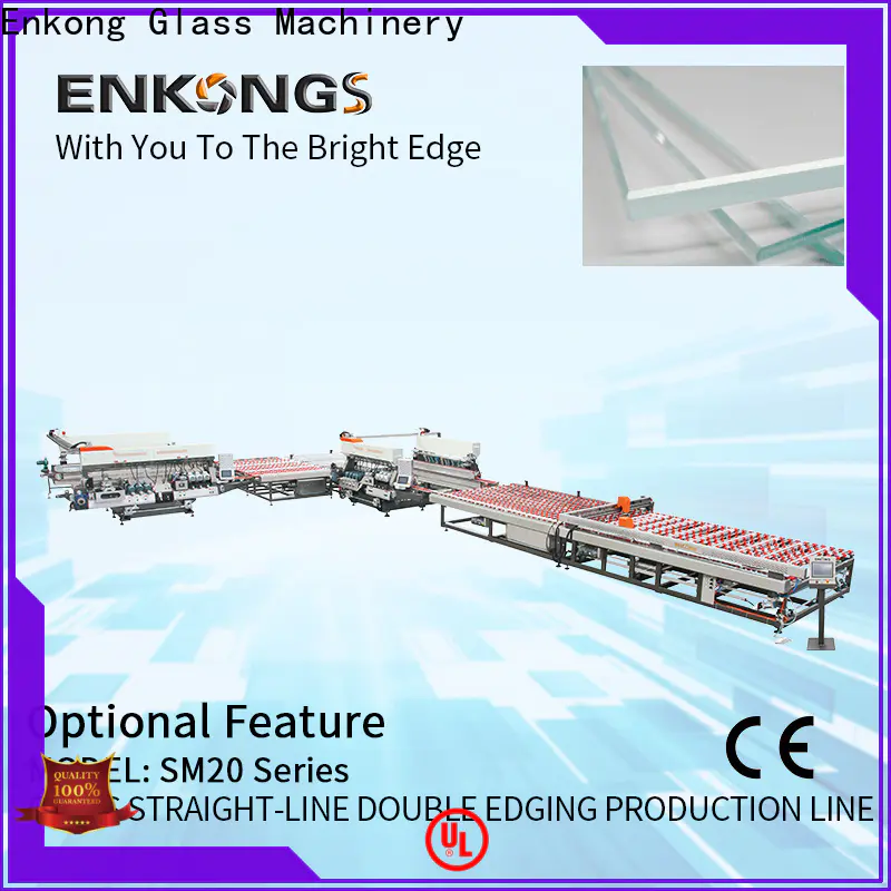 Enkong Custom glass double edger machine supply for round edge processing