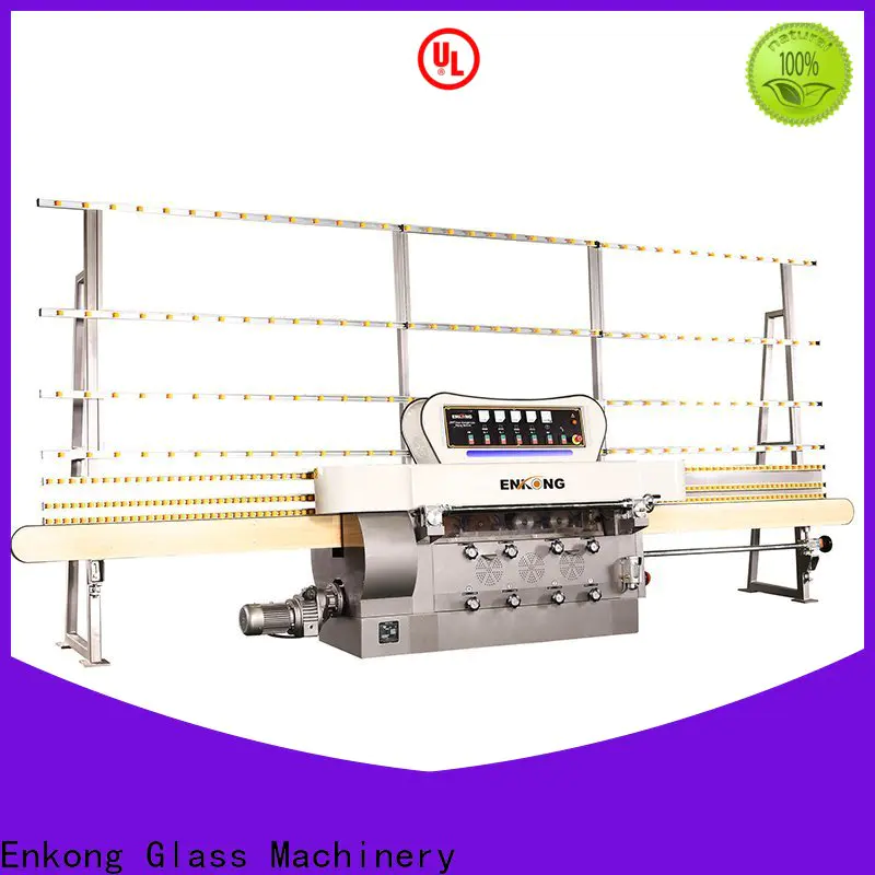 Enkong zm7y glass edge polishing machine suppliers for round edge processing
