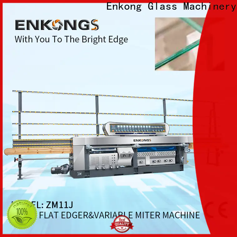 Enkong 5 adjustable spindles glass mitering machine for business for grind