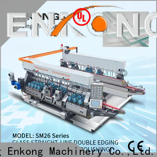 Enkong straight-line glass edging machine suppliers company for round edge processing