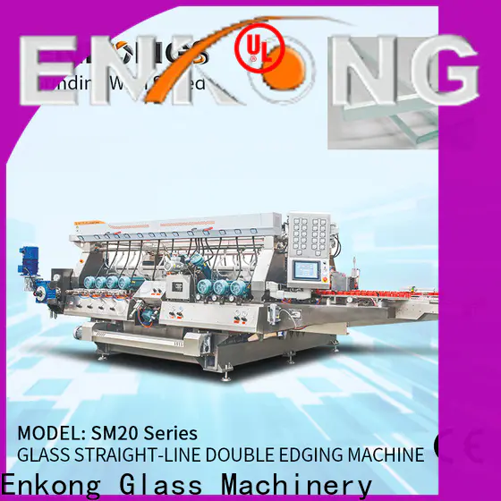 Enkong SM 22 automatic glass edge polishing machine factory for round edge processing