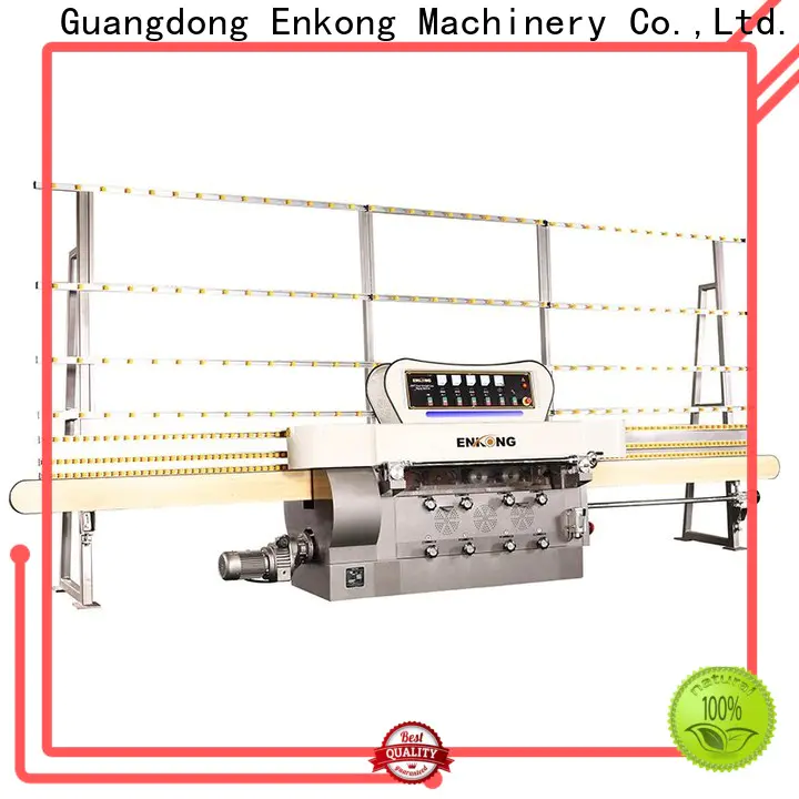 Enkong Latest glass straight line edging machine factory for round edge processing