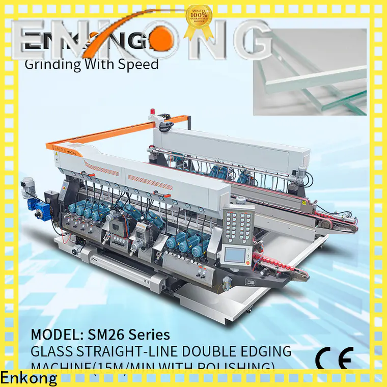 Enkong SM 20 glass double edging machine for business for household appliances