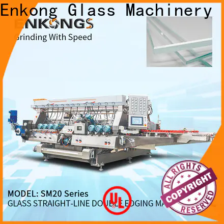 Enkong straight-line automatic glass cutting machine for business for round edge processing
