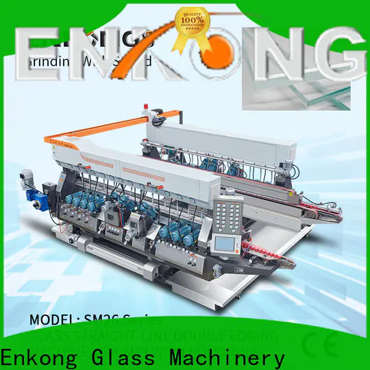 Enkong SM 12/08 glass double edger machine company for photovoltaic panel processing