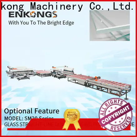 Enkong straight-line automatic glass edge polishing machine for business for round edge processing