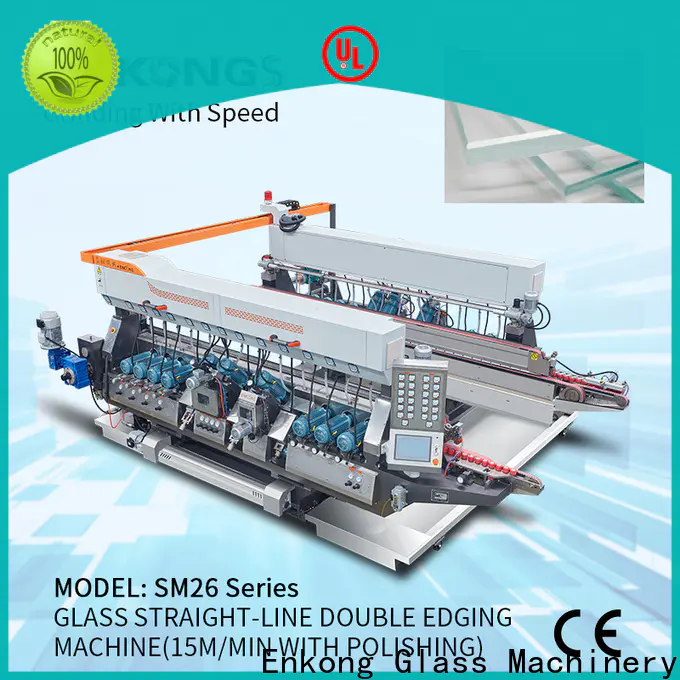 Enkong SM 12/08 glass double edger machine for business for household appliances
