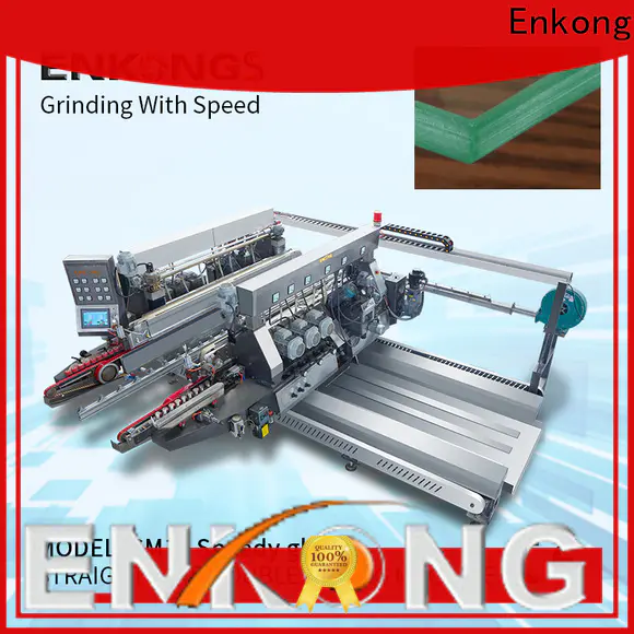 Enkong Wholesale glass double edger machine factory for round edge processing