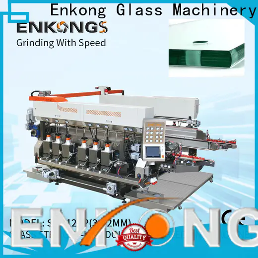 Enkong SM 26 automatic glass edge polishing machine company for round edge processing
