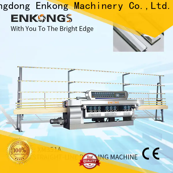 Enkong xm351a glass straight line beveling machine for business for polishing