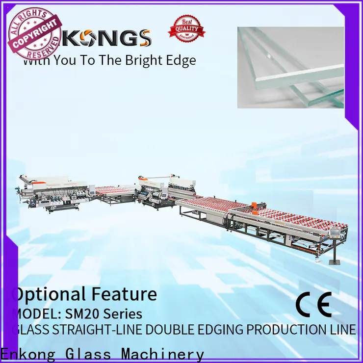 Enkong modularise design automatic glass edge polishing machine manufacturers for round edge processing