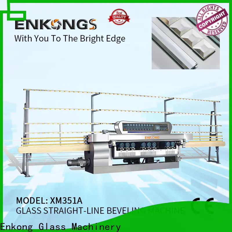 Enkong xm363a glass beveling machine price supply for polishing