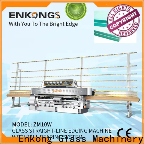 Enkong zm10w glass straight line edging machine manufacturers for polish