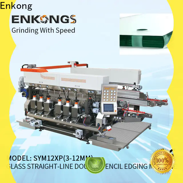 Enkong SYM08 small glass edge polishing machine supply for round edge processing