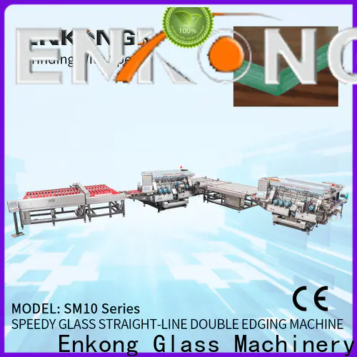 Latest glass double edger machine straight-line for business for round edge processing