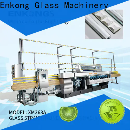 Enkong xm351a glass straight line beveling machine factory for glass processing