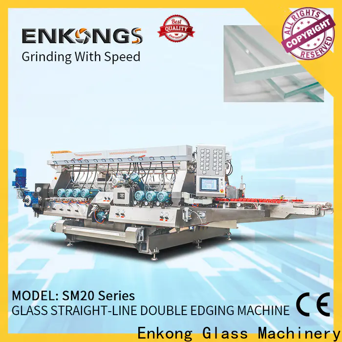 Enkong SM 10 glass double edger machine manufacturers for round edge processing