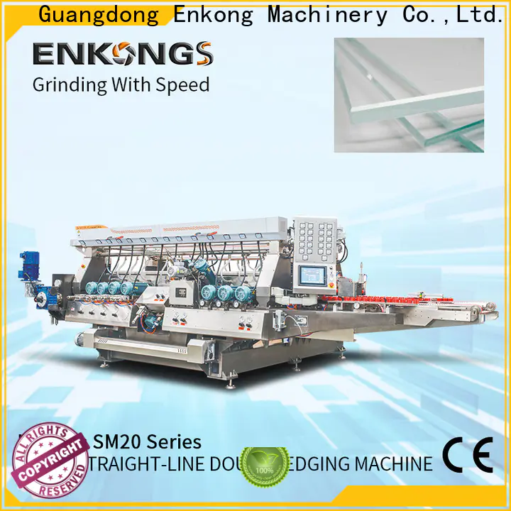 Enkong SM 22 small glass edge polishing machine suppliers for photovoltaic panel processing
