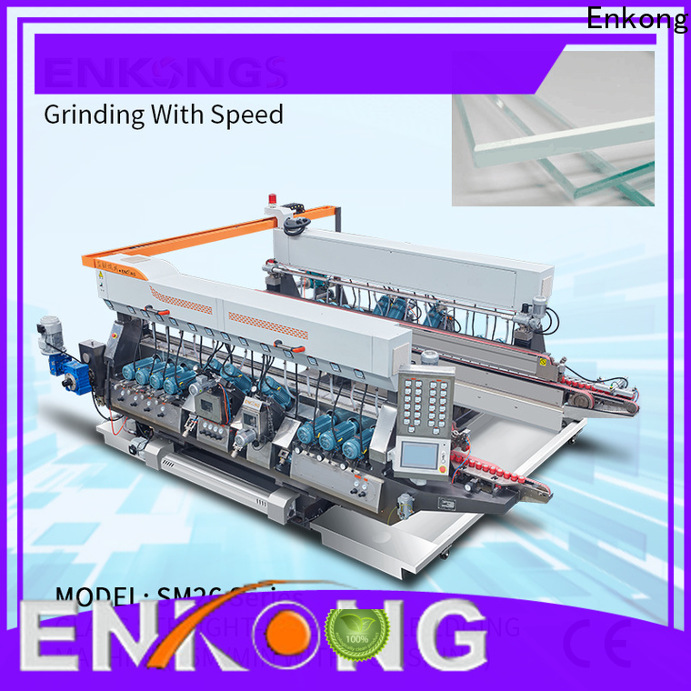 Enkong New automatic glass cutting machine for business for round edge processing
