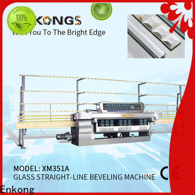 Enkong 10 spindles glass beveling equipment supply for polishing